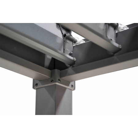 Pergolă de grădină pentru terasă MIRADOR Solid 80 - 3 x 4 m Antracit