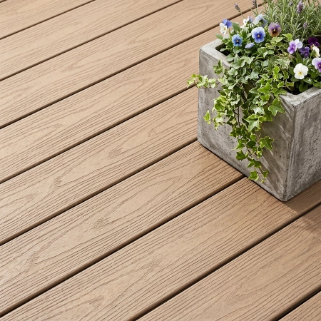 Placă de terasă compozită NORDECK Dubline Antique | Sandstone 300 × 14,3 × 2,25 cm