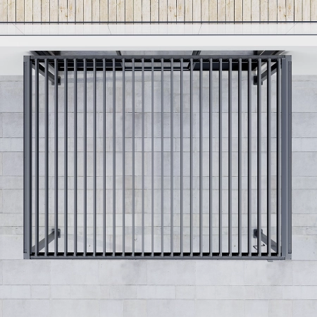 Pergolă de grădină bioclimatică din aluminiu VIKEN 3x4 m antracit NORDVIC